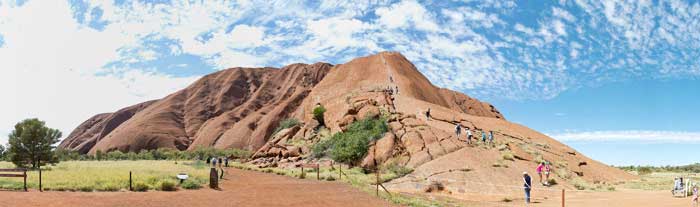 Controversy - tourists to climb Uluru